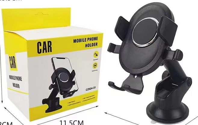 SOPORTE UNIVERSAL DE CELULAR PARA CARRO AJUSTABLE | REJILLA/VENTOSA | ANTIDESLIZANTE