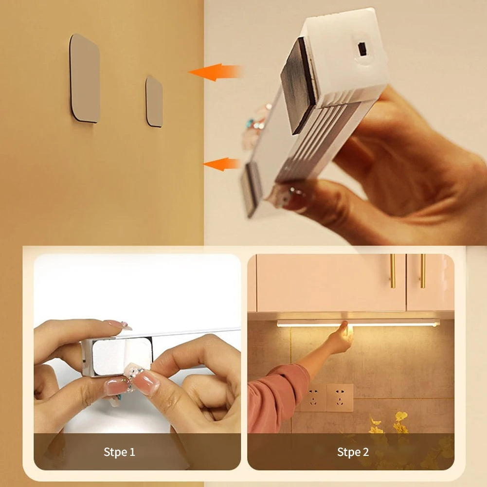 LUZ LED CON SENSOR DE MOVIMIENTO | IDEAL PARA CLÓSET, PASILLO Y ESCALERAS